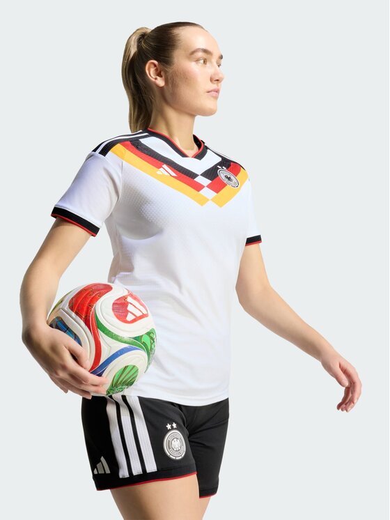 adidas adidas Koszulka techniczna Germany 26 Women's Team Home Authentic Jersey Biały Regular Fit