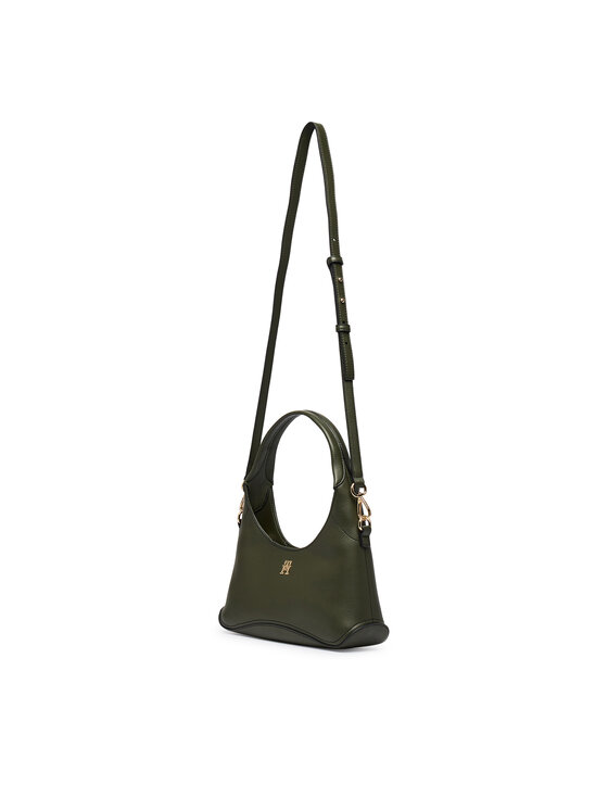 Tommy Hilfiger Tommy Hilfiger Kabelka Th Everyday Mini Hobo AW0AW19185 Tmavě zelená