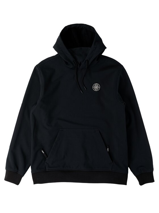 Colourwear Colourwear Bluza Bluza snowboardowa Colourwear EST 2010 Hood Czarny Relaxed Fit