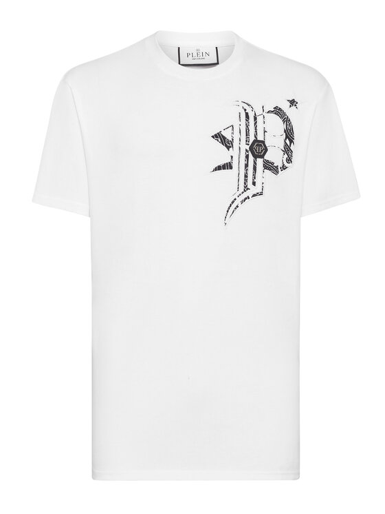 PHILIPP PLEIN PHILIPP PLEIN T-Shirt 1649 Biały Regular Fit