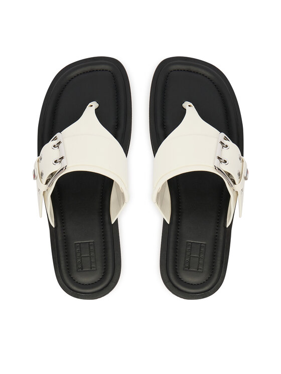 Tommy Jeans Tommy Jeans Джапанки Tjw Buckle Sandal EN0EN02948 Бял