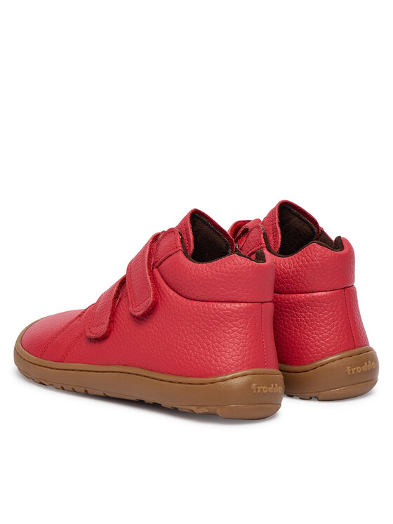 Froddo Froddo Šnurovacia obuv Barefoot Winter Furry G3110263-7 S Červená