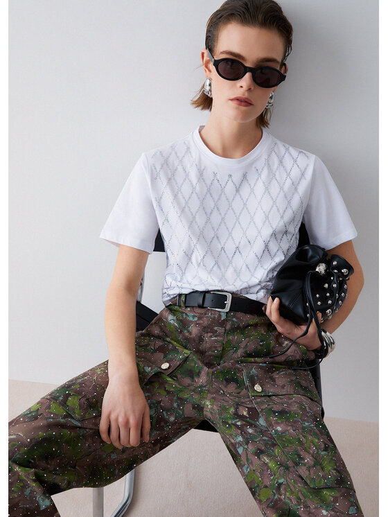 Liu Jo Liu Jo T-shirt CA6193J3868P9771 Bianco Regular Fit