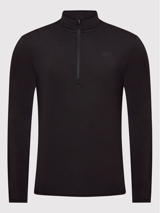 4F 4F Bluza techniczna H4Z21-BIMD030 Czarny Slim Fit