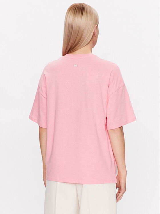 T-Shirt Of 3BL0D103W Fit Benetton United Colors Rosa Regular