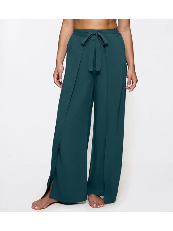 Triumph Triumph Spodnie damskie Beach MyWear Pareo Trousers 01 Turkusowy Loose Fit