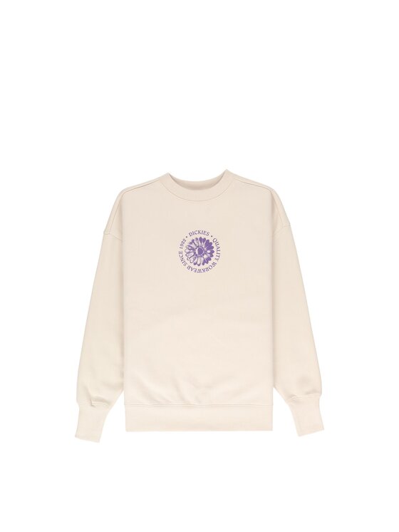 Dickies Dickies Felpa Garden Plains Sweatshirt W Bianco Regular Fit