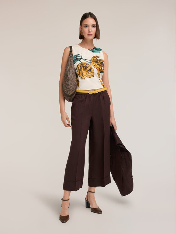 Motivi Motivi Top D080Q000596N0S1 Bianco Slim Fit