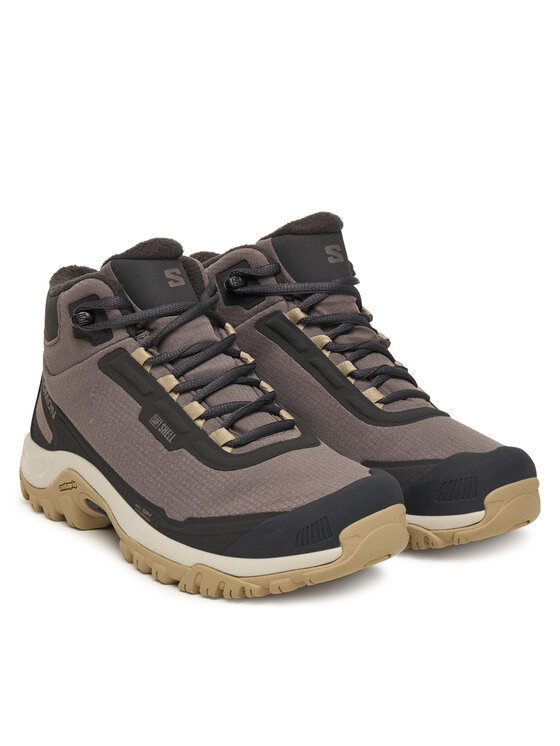 Salomon Salomon Trekking čevlji Shelter Waterproof L47855200 Rjava