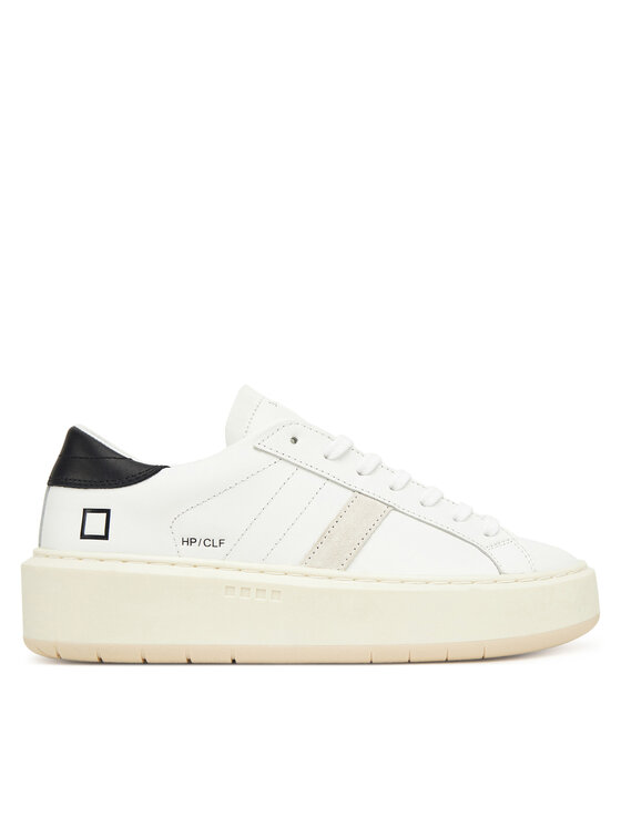 D.A.T.E. D.A.T.E. Sneakersy Hill Low Platform Calf W431-HP-CA Biela