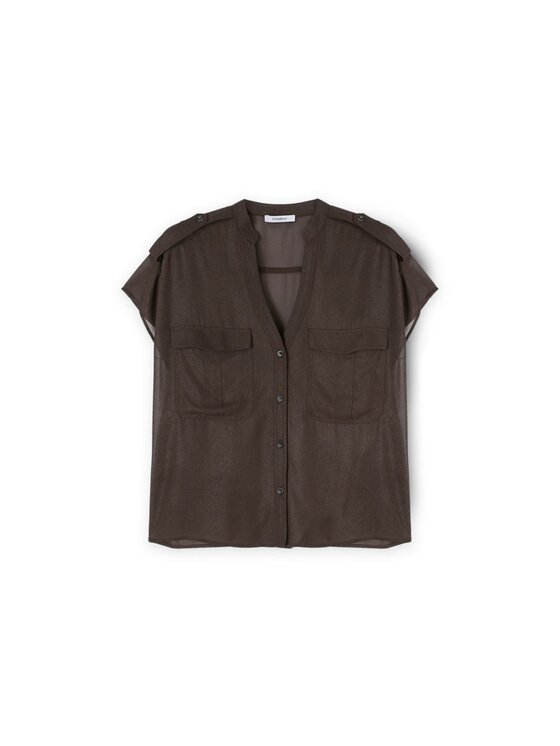 Motivi Motivi Camicia 5223Q000788N022 Marrone Regular Fit