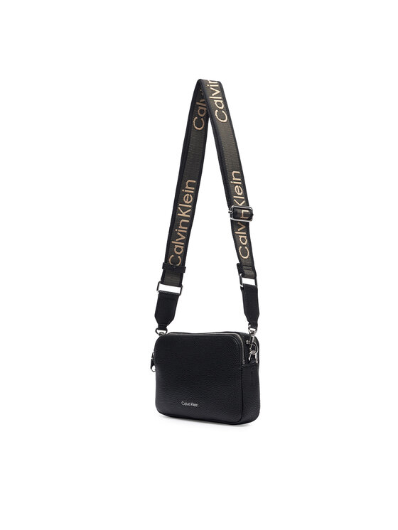 Calvin Klein Calvin Klein Rankinė Webbing 2X Strap Camera Bag LV04F3656G Juoda