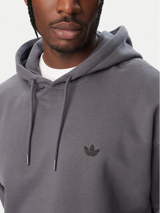 adidas adidas Mikina Trefoil Essentials LL1059 Tmavosivá Loose Fit