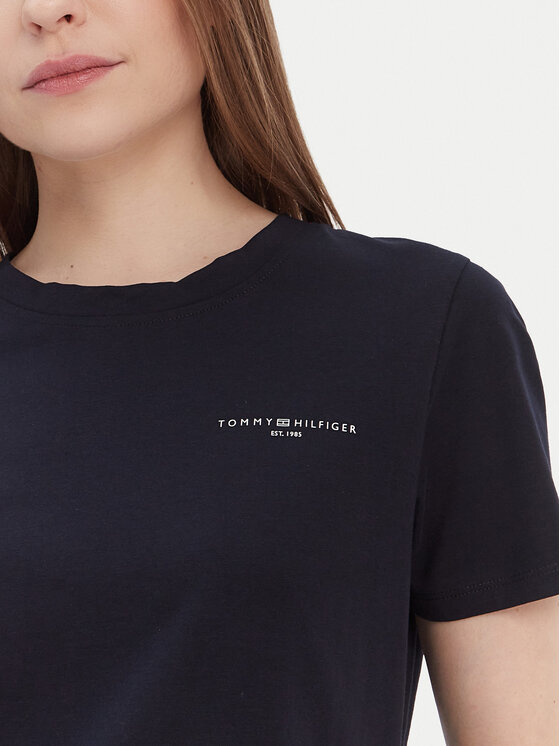 Tommy Hilfiger Tommy Hilfiger T-Shirt 1985 WW0WW37877 Dunkelblau Regular Fit