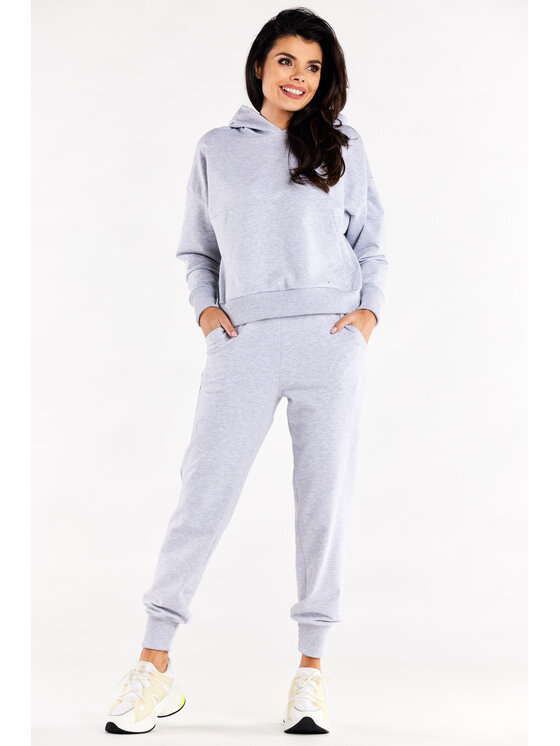 Infinite You Infinite You Mikina M318 Sivá Basic Fit