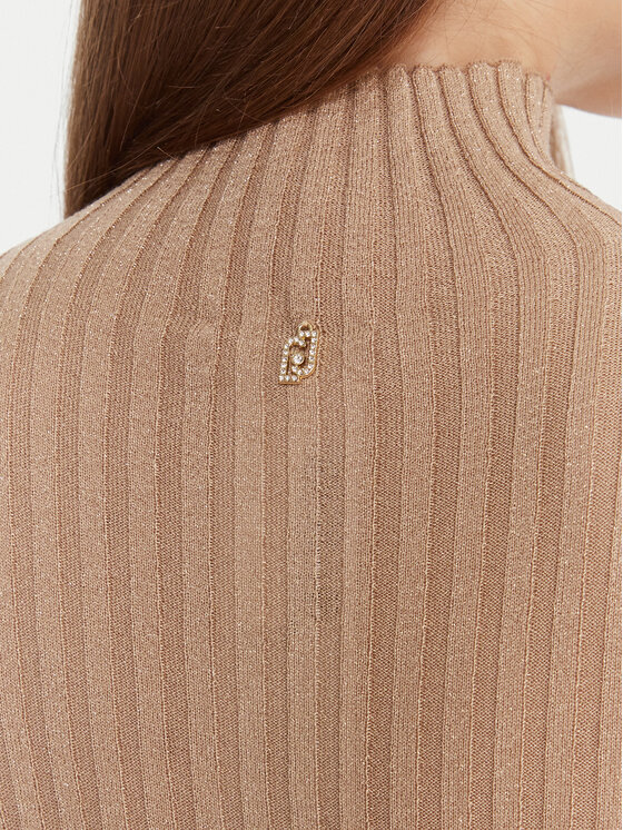 Liu Jo Liu Jo Пуловер MF5389 MS46J Бежов Slim Fit