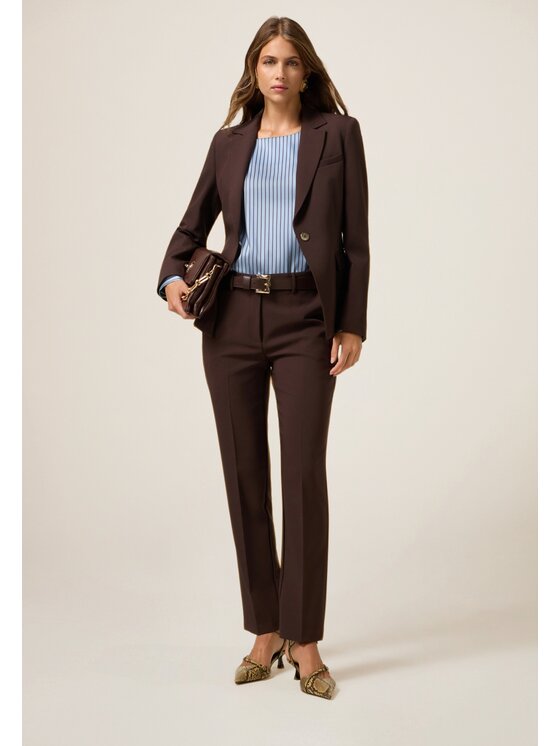 Oltre Oltre Giacca outdoor Q007R004629N032 Marrone Slim Fit