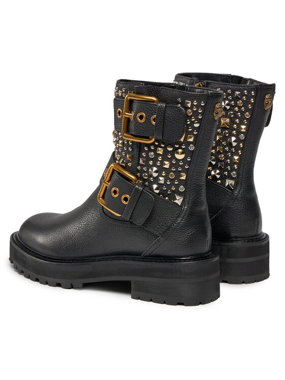 Kurt Geiger Kurt Geiger Polokozačky 225-Hackney Biker Boot 546505109 Černá