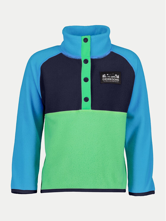 Didriksons Fleecová mikina Monte 505279 Zelená Regular Fit