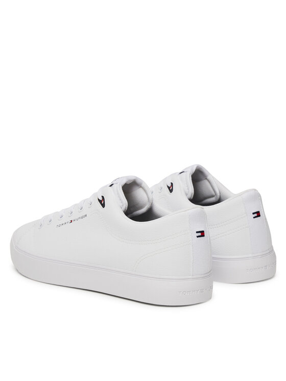 Tommy Hilfiger Tommy Hilfiger Πάνινα παπούτσια Th Hi Vulc Core Low Lth Ii Ess FM0FM05511 Λευκό