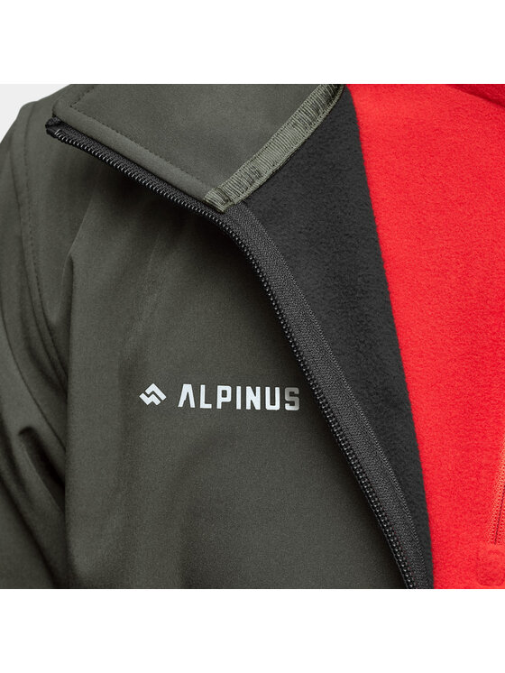 Alpinus Alpinus Kurtka softshell Stenshuvud Khaki Standard Fit