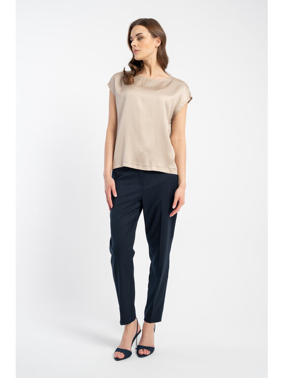 CLICK CLICK Blúzka 10-6844 Zlatá Relaxed Fit