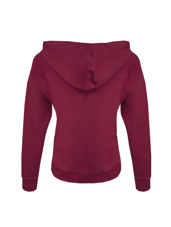 DKaren Sport DKaren Sport Bluza Seattle Bordowy Classic Fit