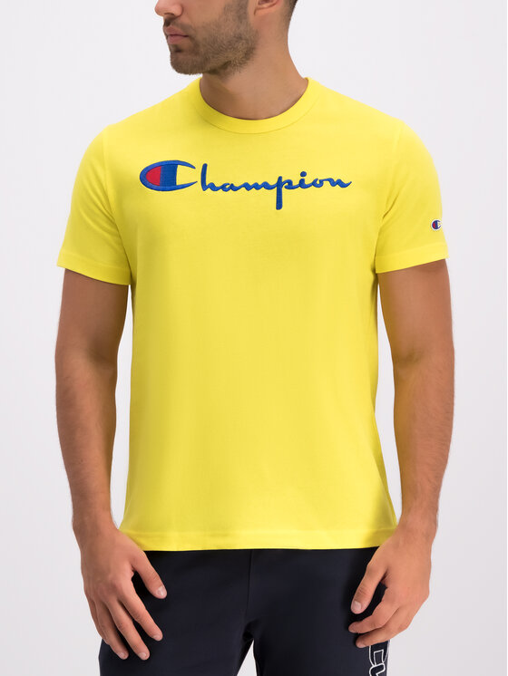 Champion Champion T-Shirt 210972 Żółty Regular Fit