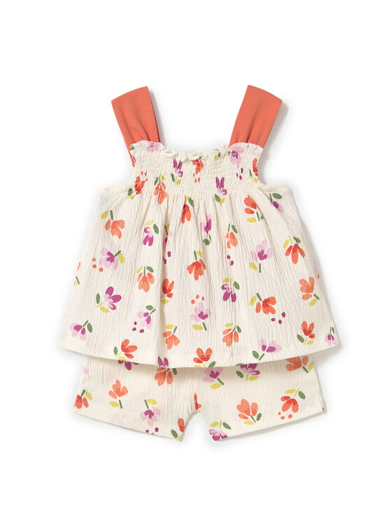 Mayoral Mayoral Set Top und Shorts 1230 Écru Regular Fit