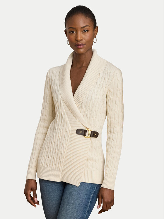 LAUREN RALPH LAUREN LAUREN RALPH LAUREN Sweter 200808258004 Beżowy Relaxed Fit
