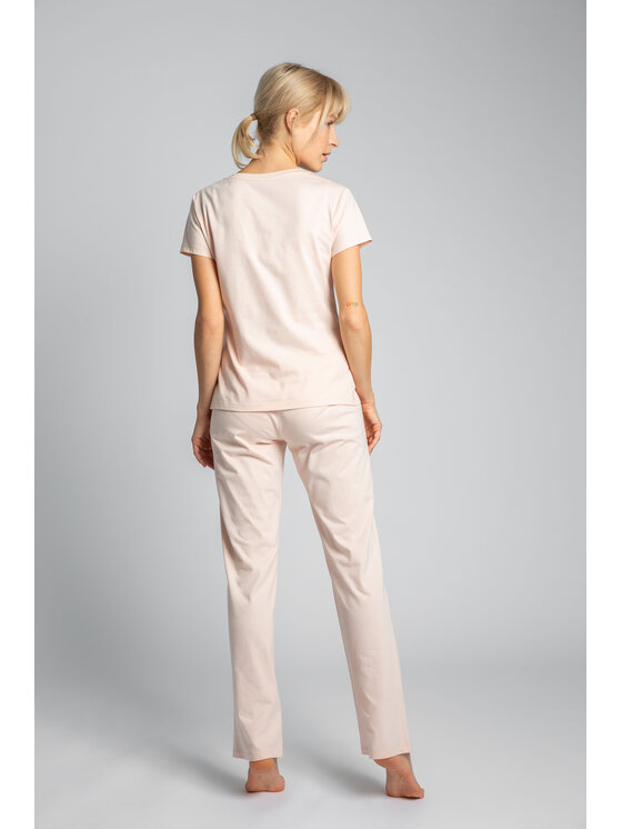 LaLupa LaLupa T-Shirt LA014 Różowy Comfortable Fit