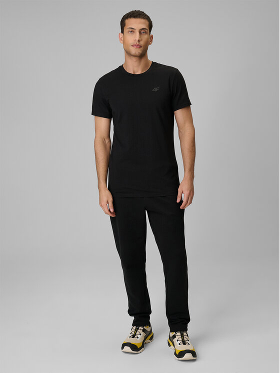 4F 4F Spodnie dresowe ESSENTIAL 2 Czarny Regular Fit