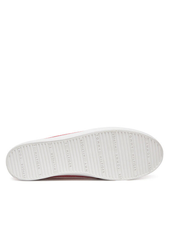 Tommy Hilfiger Tommy Hilfiger Sneakersy Washed Canvas Vulc Sneaker FW0FW08894 Różowy