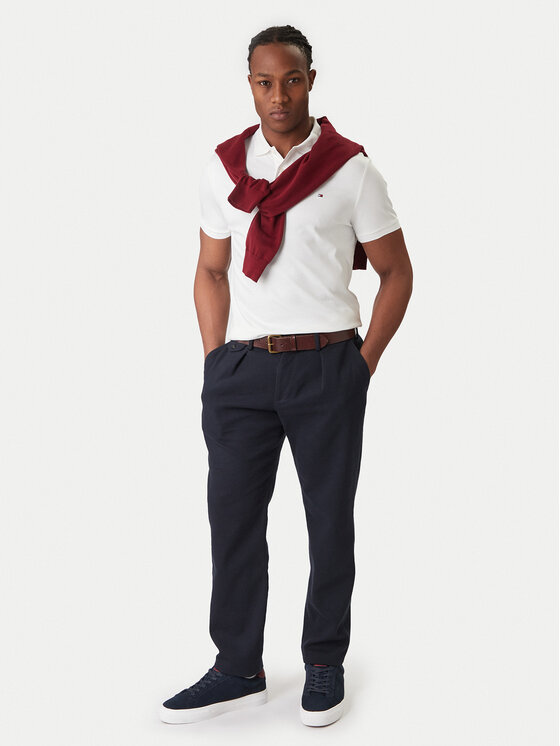 Tommy Hilfiger Tommy Hilfiger Polo marškinėliai Essential MW0MW35585 Balta Regular Fit