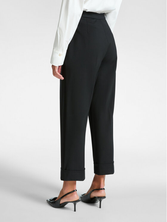 Elena Mirò Elena Mirò Pantaloni di tessuto P801P000340N033 Nero Regular Fit