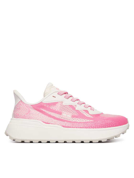 Tommy Jeans Sneakers Tjw Sporty Knit Runner EN02962 Écru