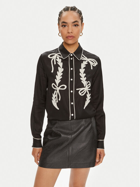 Pinko Košeľa Chips Camicia 103474 A1XM Čierna Regular Fit