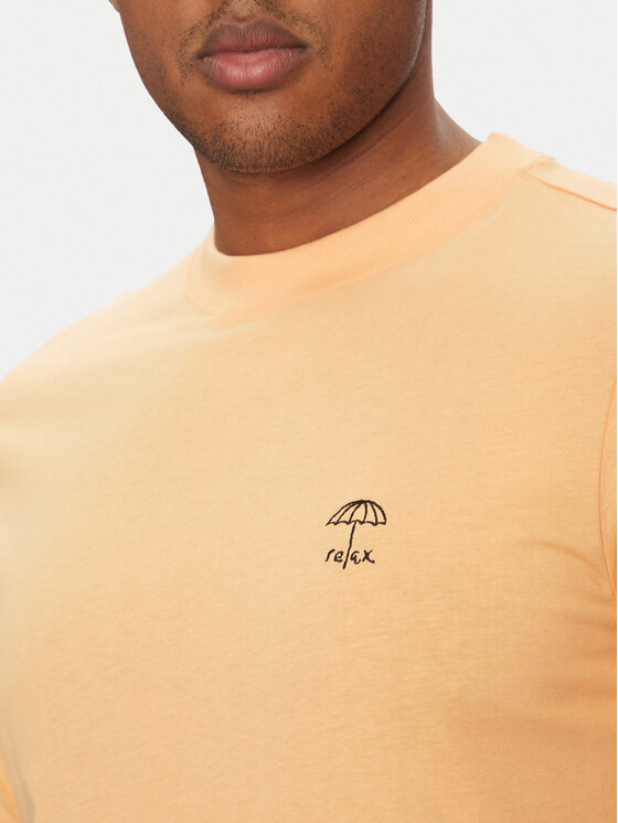 Blend Blend Tricou 20718304 Portocaliu Regular Fit