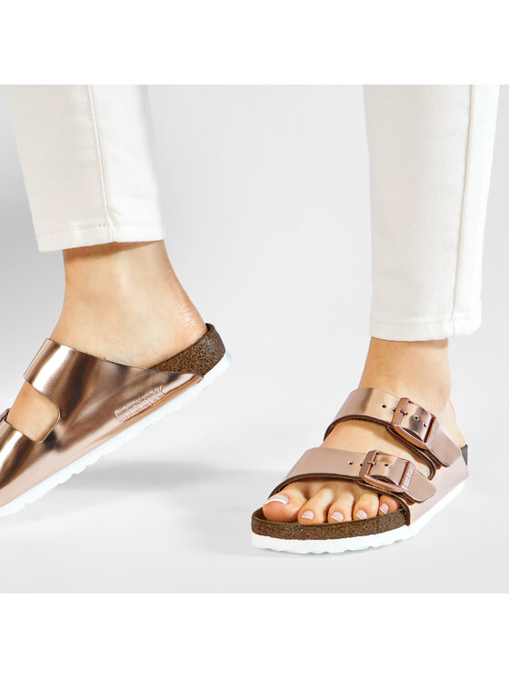 Birkenstock Birkenstock Papucs Arizona Metallic 0952093 Rózsaszín