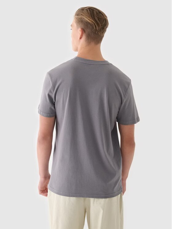 4F 4F T-Shirt 4FWMM00TTSHM2256-25S Szary Regular Fit