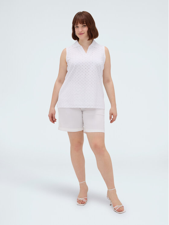 Fiorella Rubino Fiorella Rubino T-Shirt G0AJL009166N011 Biały Regular Fit