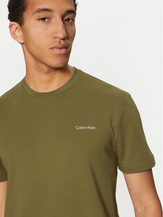 Calvin Klein Calvin Klein Marškinėliai Micro Logo K10K109894 Žalia Regular Fit