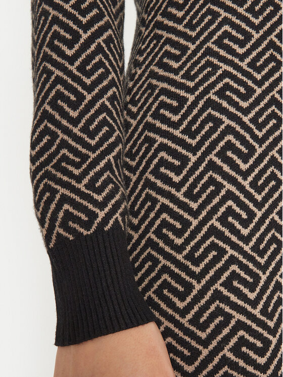 Vero Moda Vero Moda Pletena obleka Aria 10314462 Črna Slim Fit