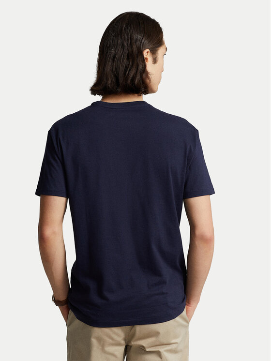 Polo Ralph Lauren Polo Ralph Lauren Тишърт Bsr 710680785 Тъмносин Custom Slim Fit