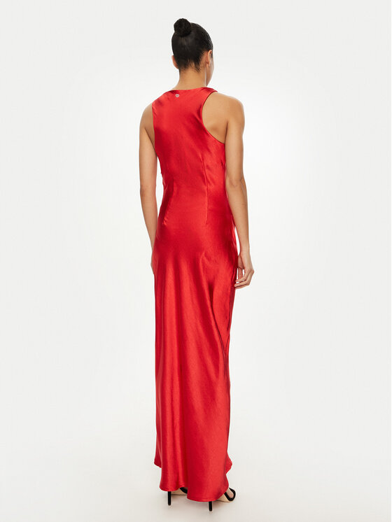 Please Please Rochie cocktail A12NXO6000 Roșu Slim Fit