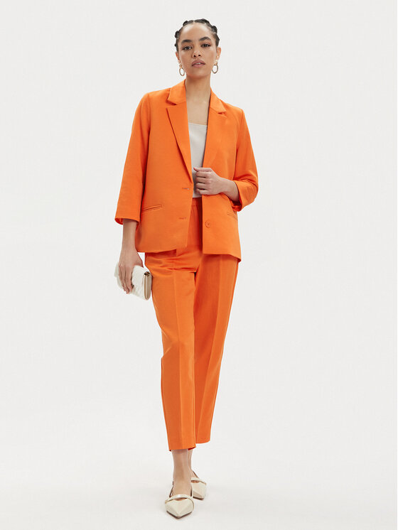 Tamaris Apparel Tamaris Apparel Marynarka Craon TAW0511 Pomarańczowy Relaxed Fit