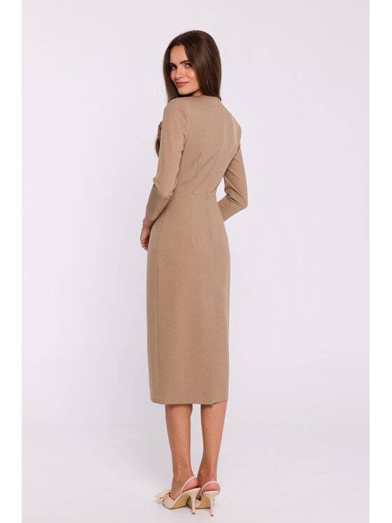 Stylove Stylove Sukienka wieczorowa S372 Beżowy Ladies Fit