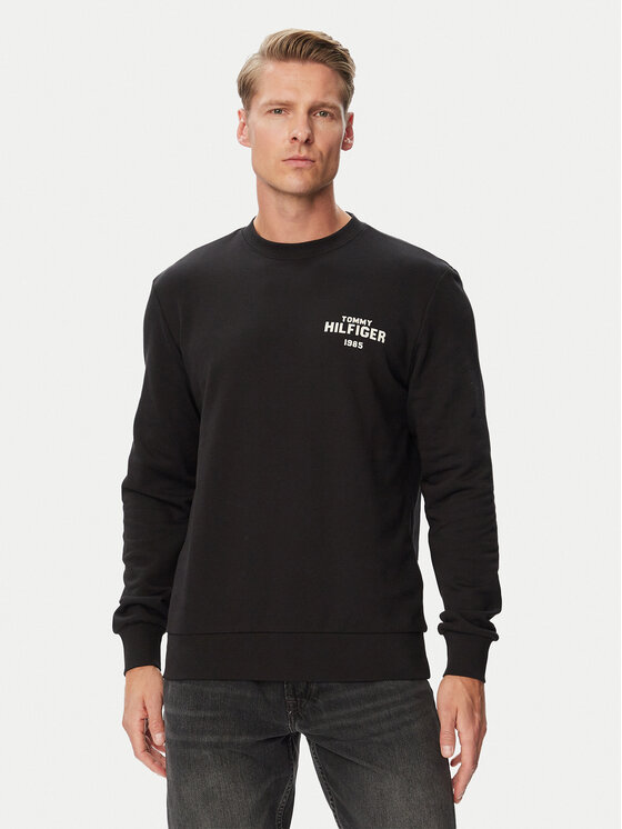 Tommy Hilfiger Tommy Hilfiger Μπλούζα MW0MW44938 Μαύρο Regular Fit