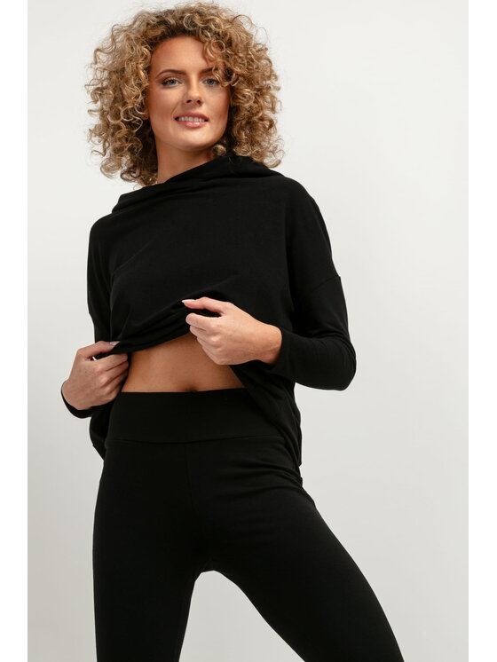 Tessita Tessita Spodnie dresowe T382 Czarny Slim Leg