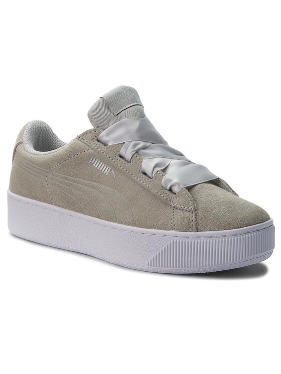 Puma Sneakersy Vikky Platform Ribbon Jr 367642 01 Be owy Modivo.pl